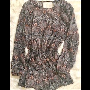Long Sleeve Floral Romper